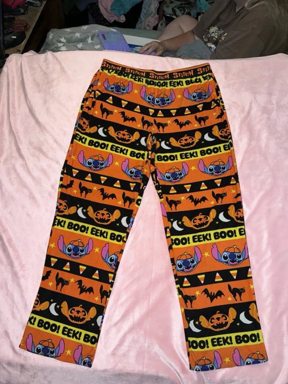 Disney Stitch Halloween Pajama Pants-Size L-Halloween-Lilo & Stitch-Pockets